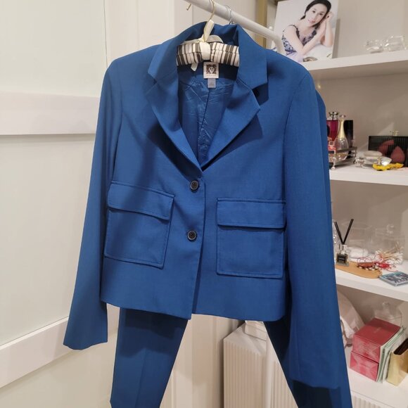 Office fit bule  CAREER JACKET BLAZER WITH Pant, Size 6 - Picture 1 of 3